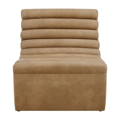 Corbin Vegan Leather Armless Accent Chair