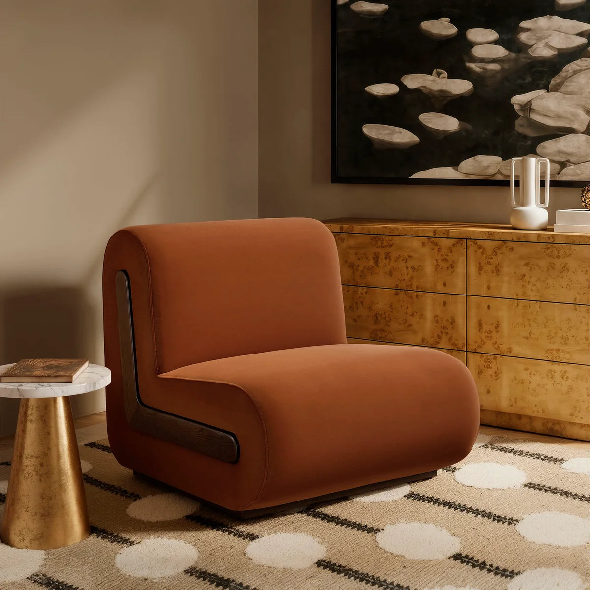 Denby Performance Velvet Accent Chair