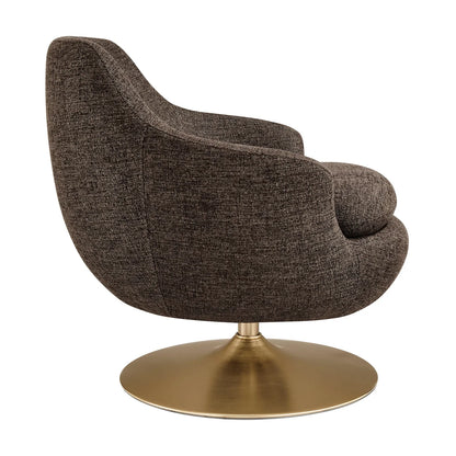 Quimby Melange Chenille Swivel Accent Chair