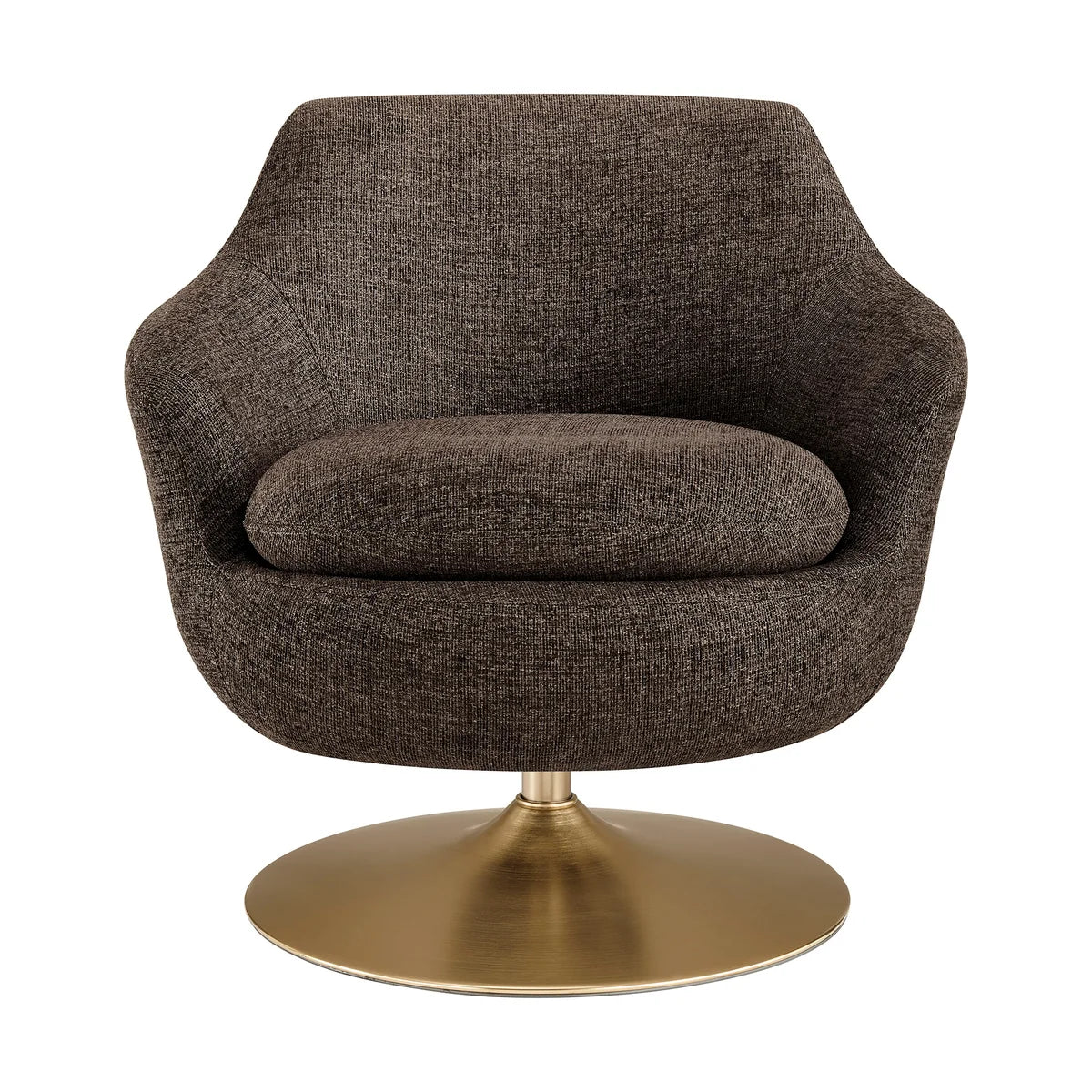 Quimby Melange Chenille Swivel Accent Chair