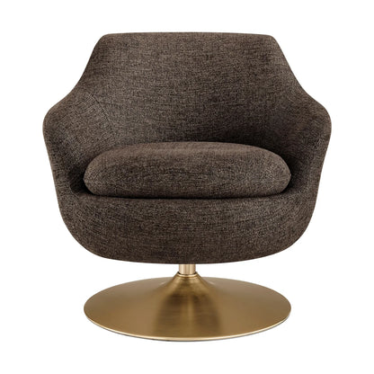 Quimby Melange Chenille Swivel Accent Chair