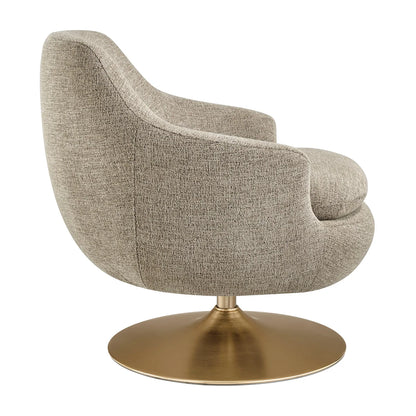 Quimby Melange Chenille Swivel Accent Chair