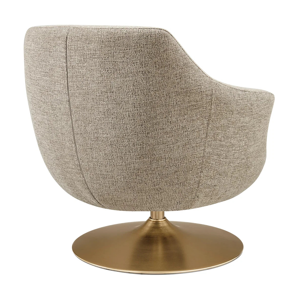 Quimby Melange Chenille Swivel Accent Chair