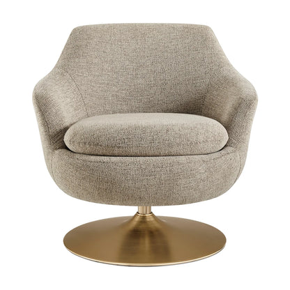Quimby Melange Chenille Swivel Accent Chair