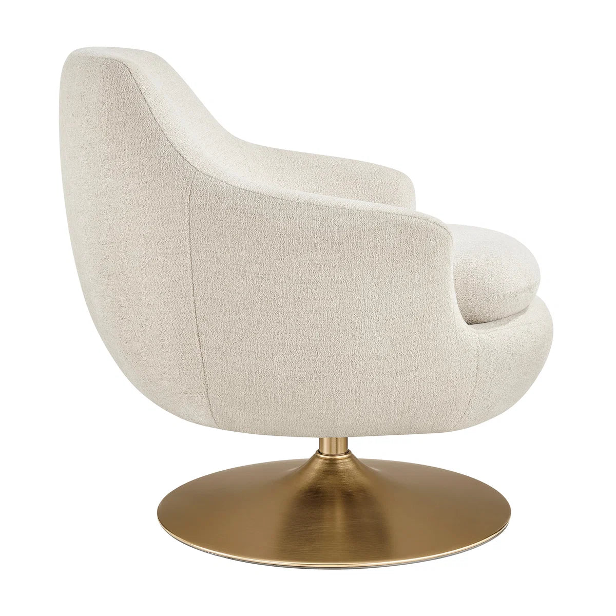Quimby Melange Chenille Swivel Accent Chair