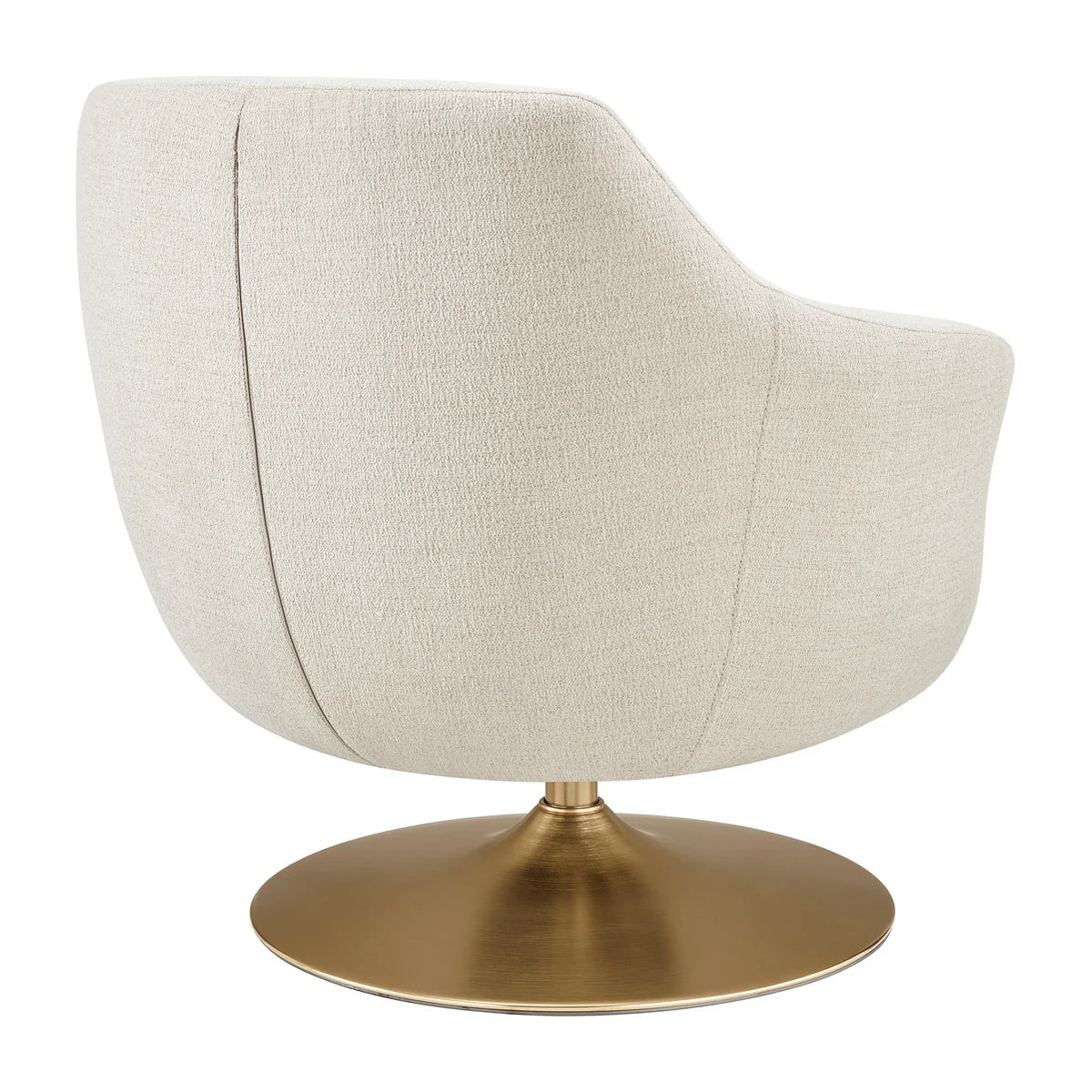 Quimby Melange Chenille Swivel Accent Chair