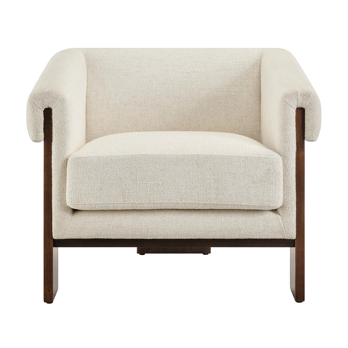 Halbrook Linen Blend Tripod Accent Chair
