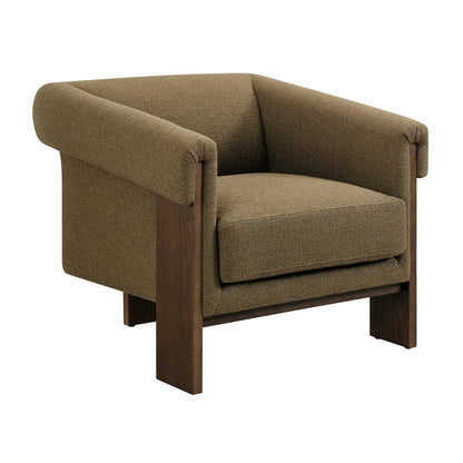 Halbrook Linen Blend Tripod Accent Chair