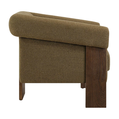Halbrook Linen Blend Tripod Accent Chair