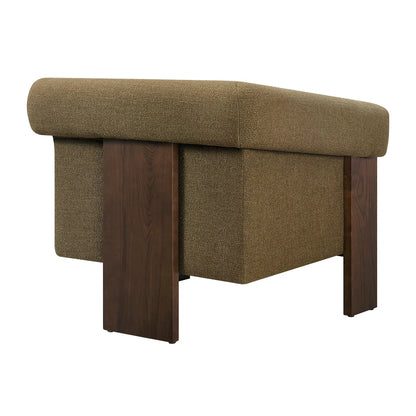 Halbrook Linen Blend Tripod Accent Chair