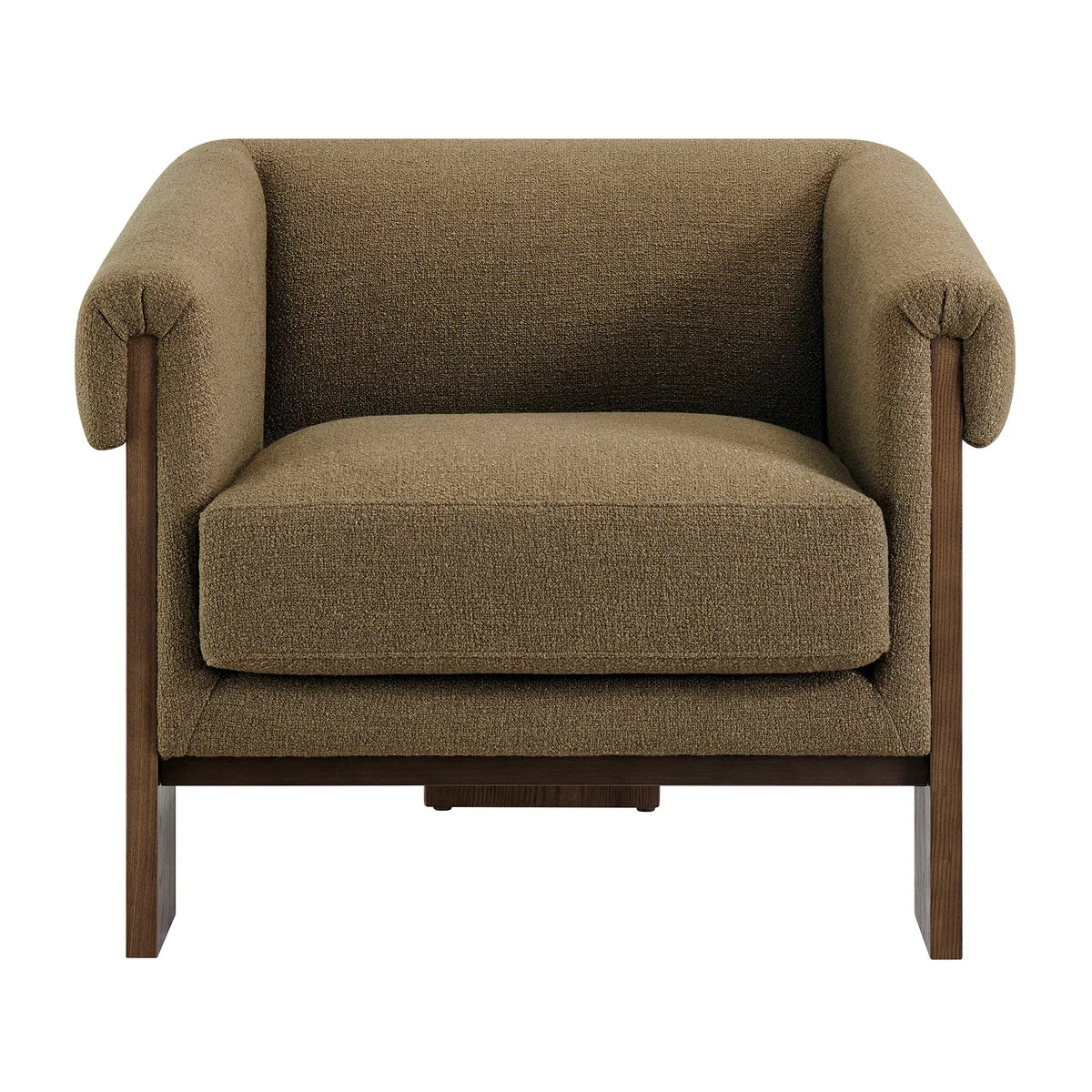 Halbrook Linen Blend Tripod Accent Chair
