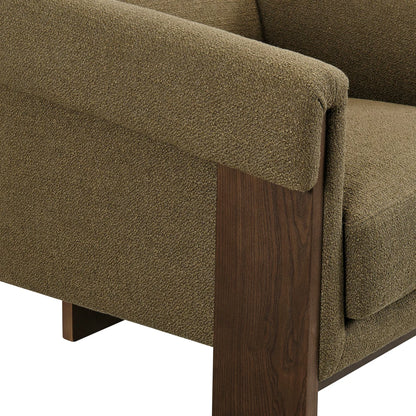 Halbrook Linen Blend Tripod Accent Chair