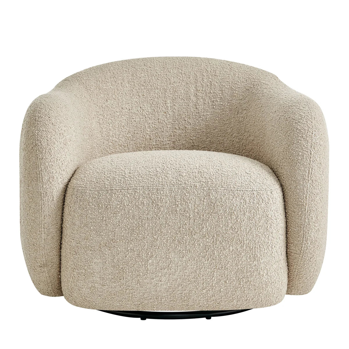 Selby Textured Woven Fabric Swivel Accent Chair