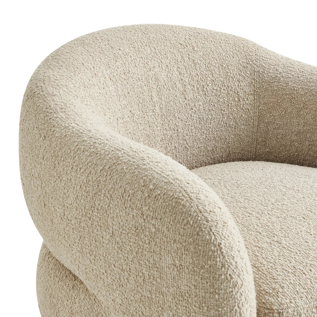 Selby Textured Woven Fabric Swivel Accent Chair