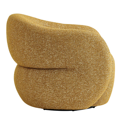 Selby Textured Woven Fabric Swivel Accent Chair