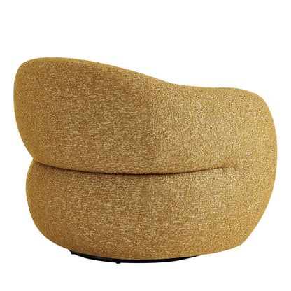 Selby Textured Woven Fabric Swivel Accent Chair