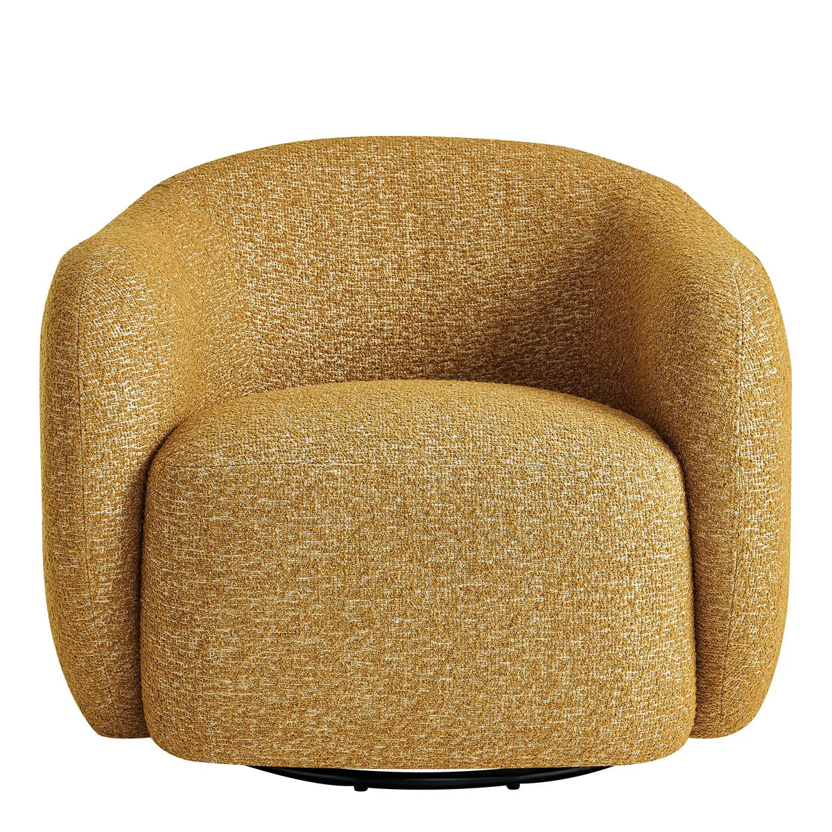 Selby Textured Woven Fabric Swivel Accent Chair