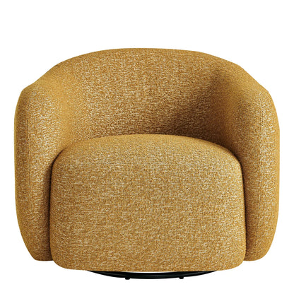 Selby Textured Woven Fabric Swivel Accent Chair