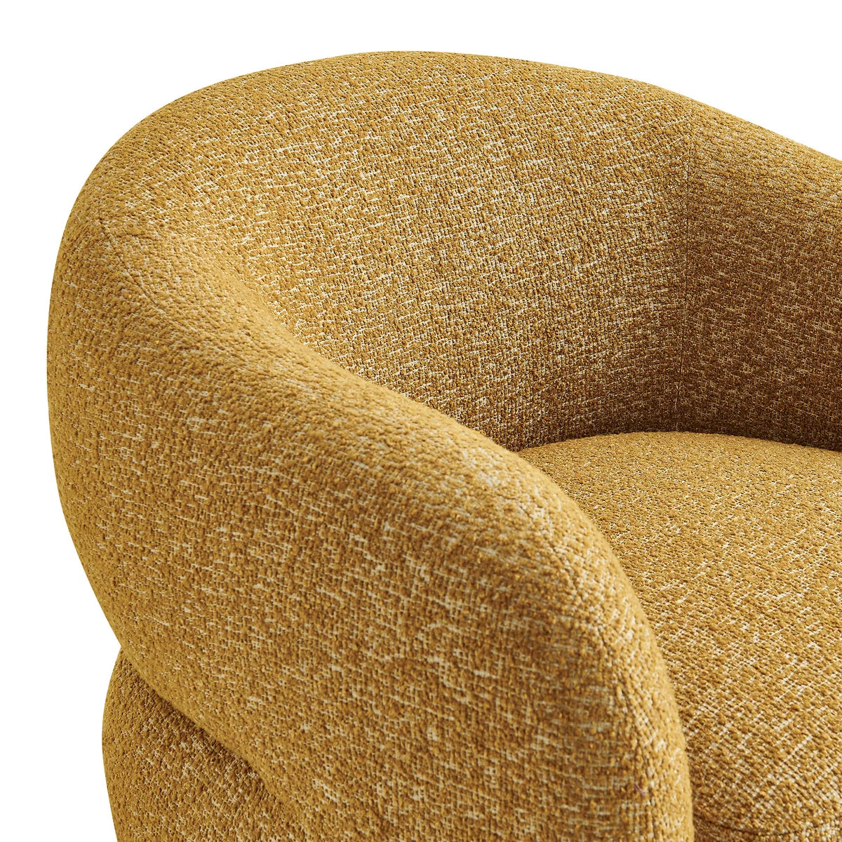 Selby Textured Woven Fabric Swivel Accent Chair