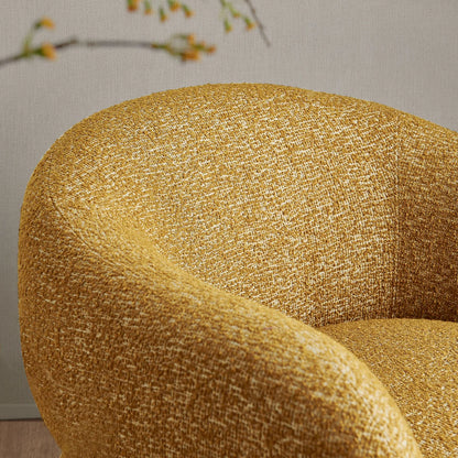 Selby Textured Woven Fabric Swivel Accent Chair