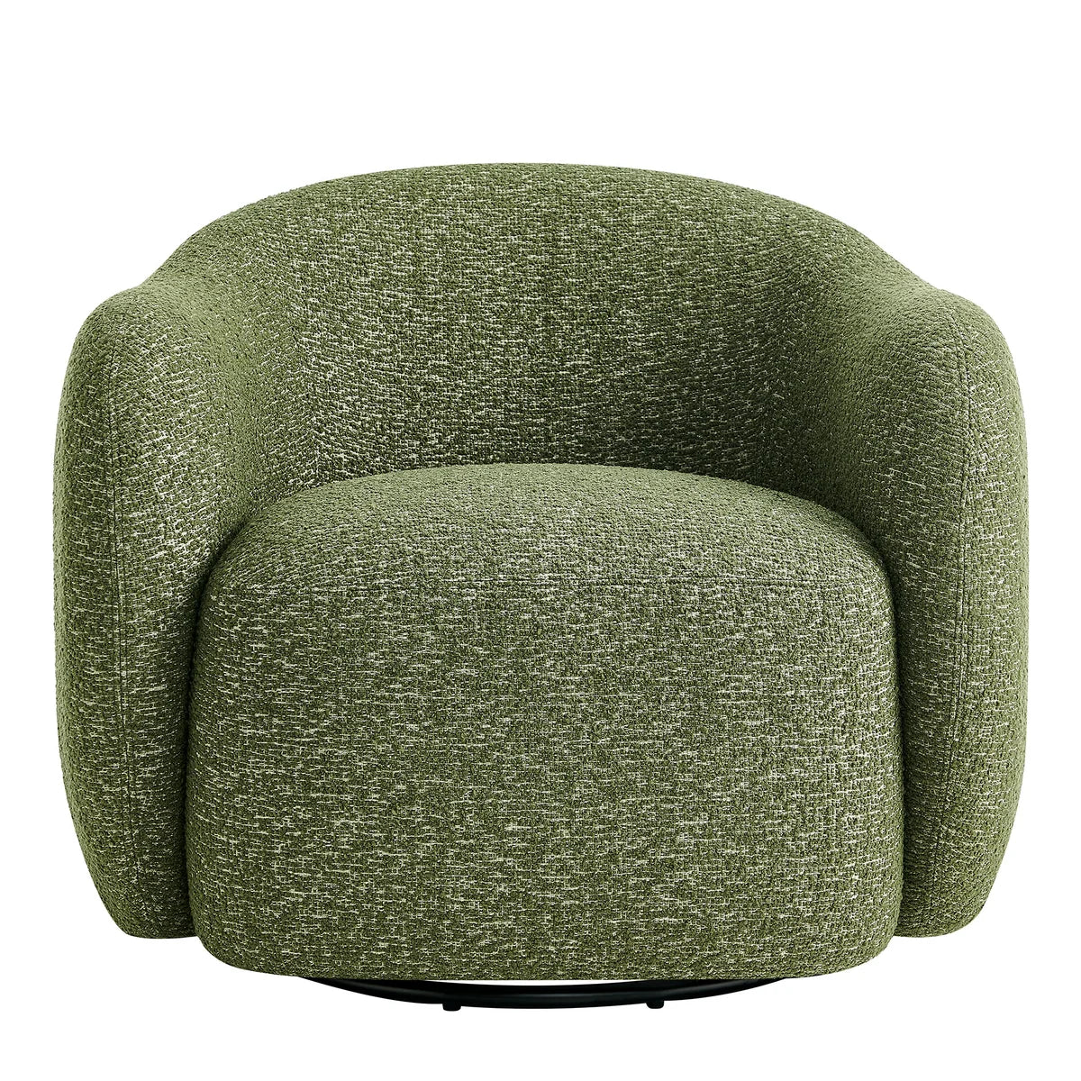Selby Textured Woven Fabric Swivel Accent Chair
