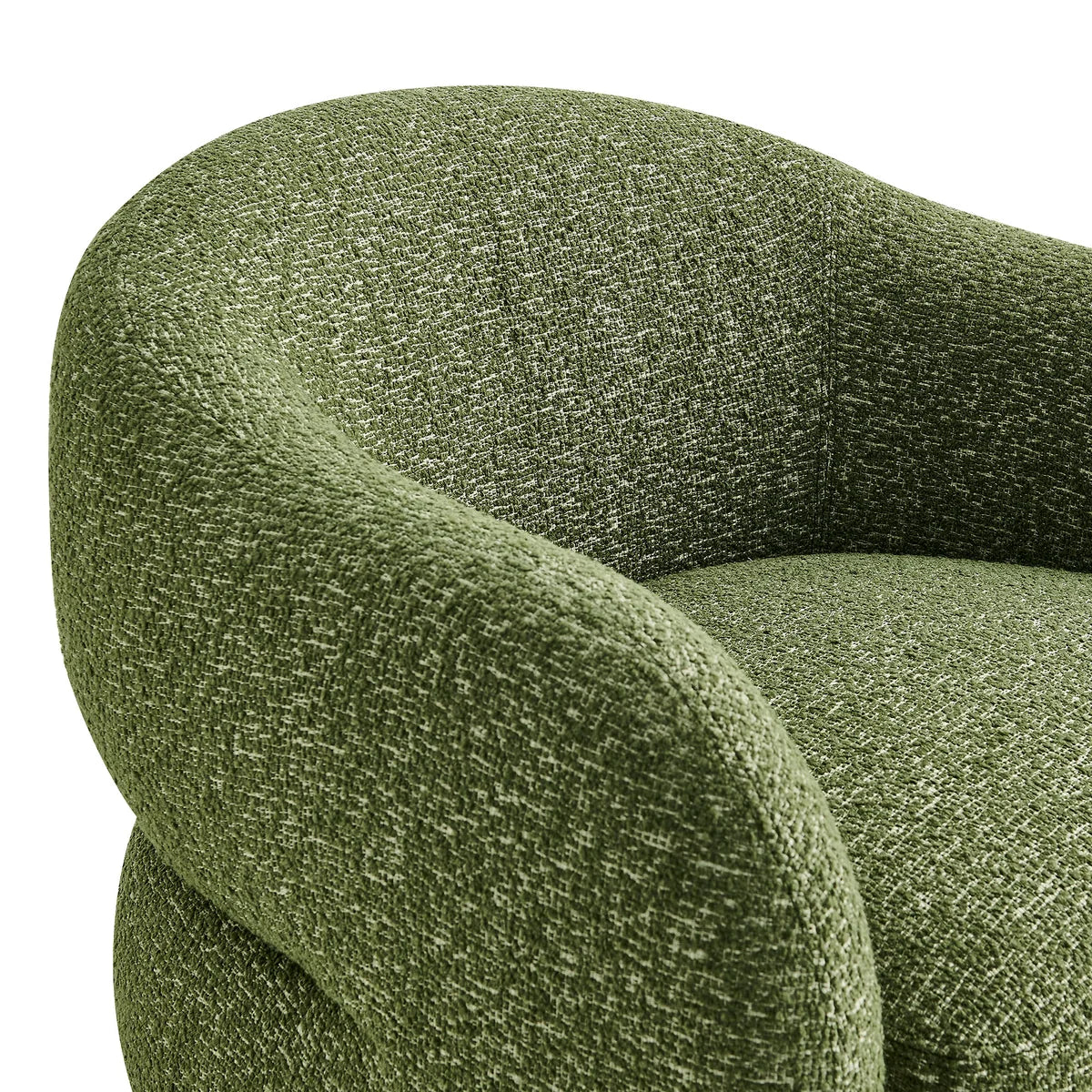Selby Textured Woven Fabric Swivel Accent Chair