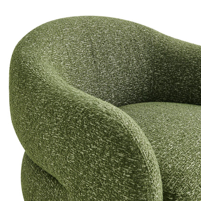 Selby Textured Woven Fabric Swivel Accent Chair