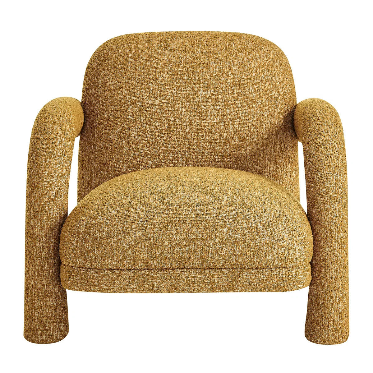 Ferris Textured Woven Fabric Lounge Chair