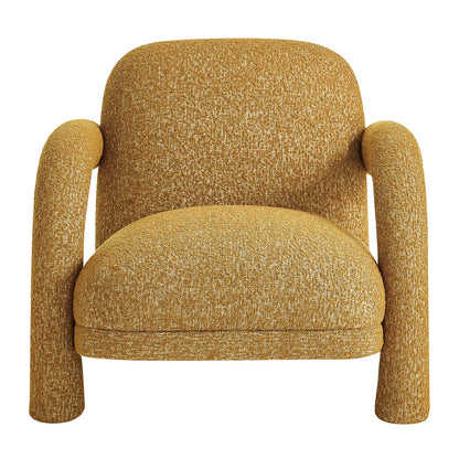 Ferris Textured Woven Fabric Lounge Chair