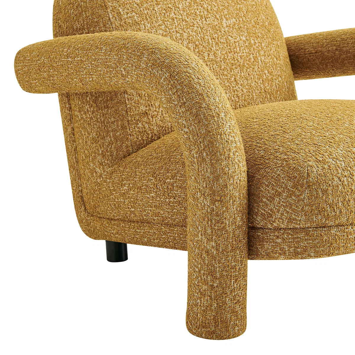 Ferris Textured Woven Fabric Lounge Chair