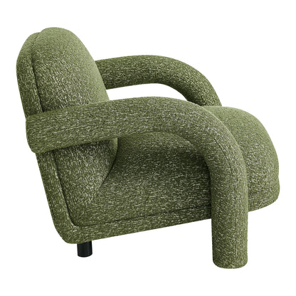 Ferris Textured Woven Fabric Lounge Chair