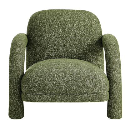Ferris Textured Woven Fabric Lounge Chair
