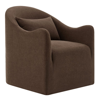 Bardot Slipcovered Linen Blend Upholstered Accent Chair