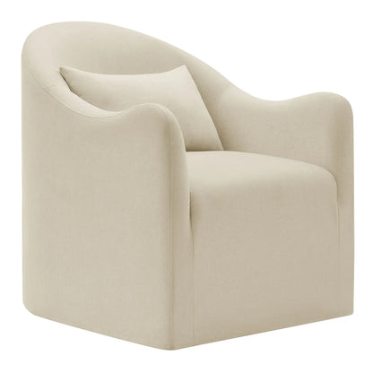 Bardot Slipcovered Linen Blend Upholstered Accent Chair