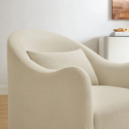 Bardot Slipcovered Linen Blend Upholstered Accent Chair