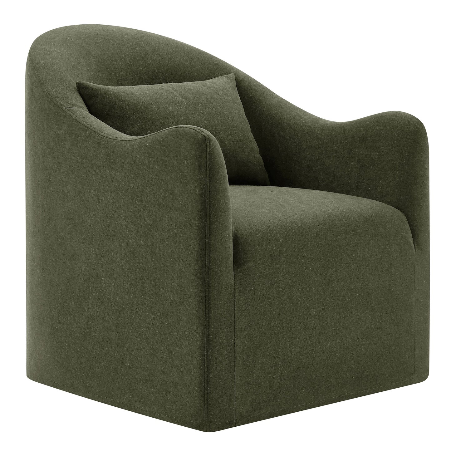 Bardot Slipcovered Linen Blend Upholstered Accent Chair