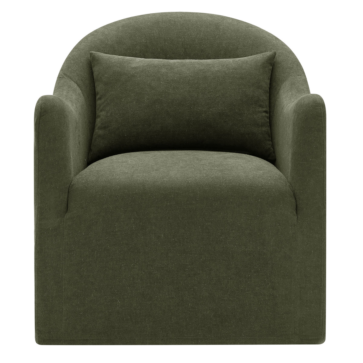 Bardot Slipcovered Linen Blend Upholstered Accent Chair