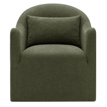 Bardot Slipcovered Linen Blend Upholstered Accent Chair