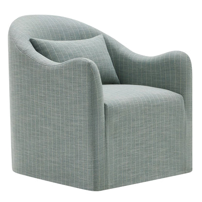 Bardot Slipcovered Striped Upholstered Accent Chair