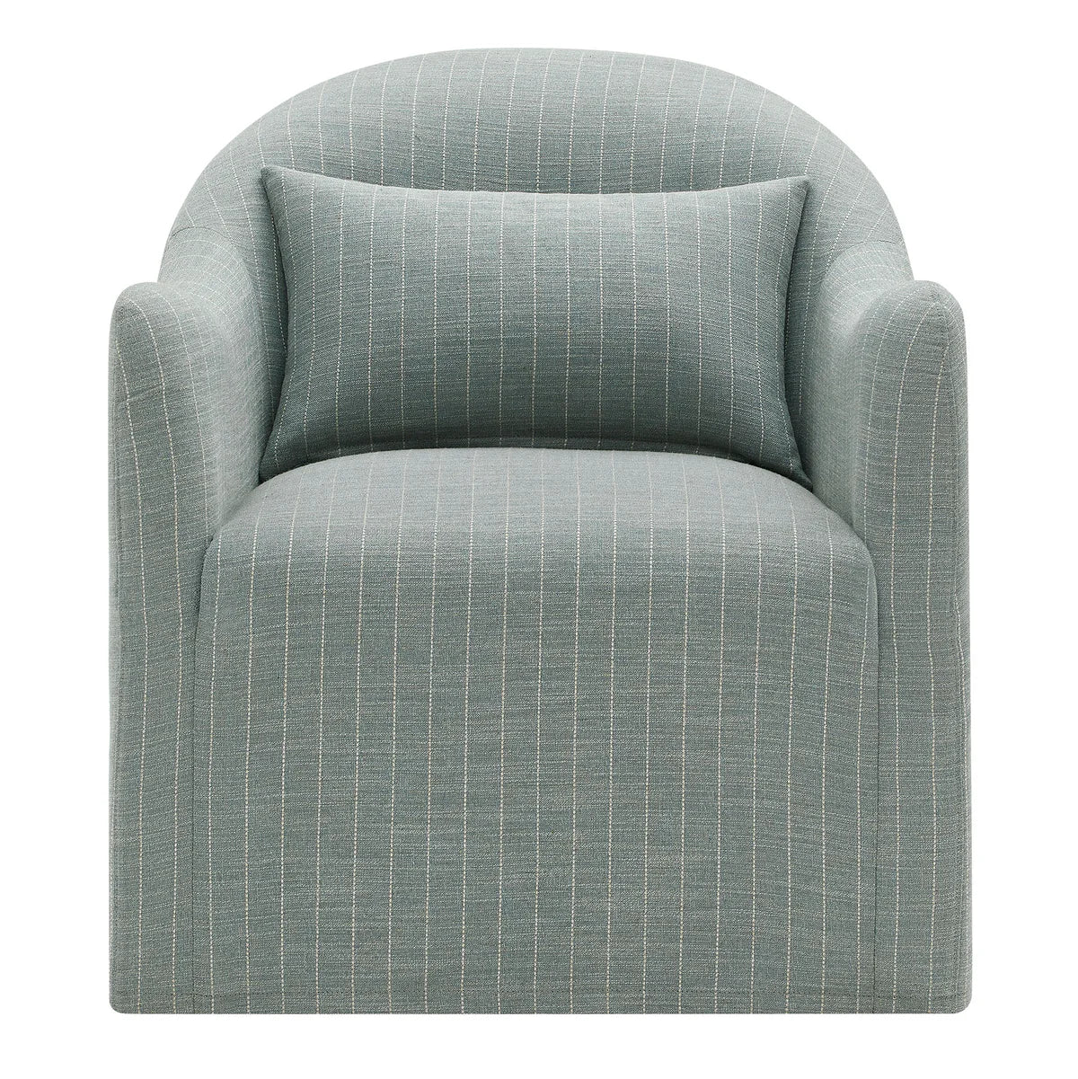 Bardot Slipcovered Striped Upholstered Accent Chair