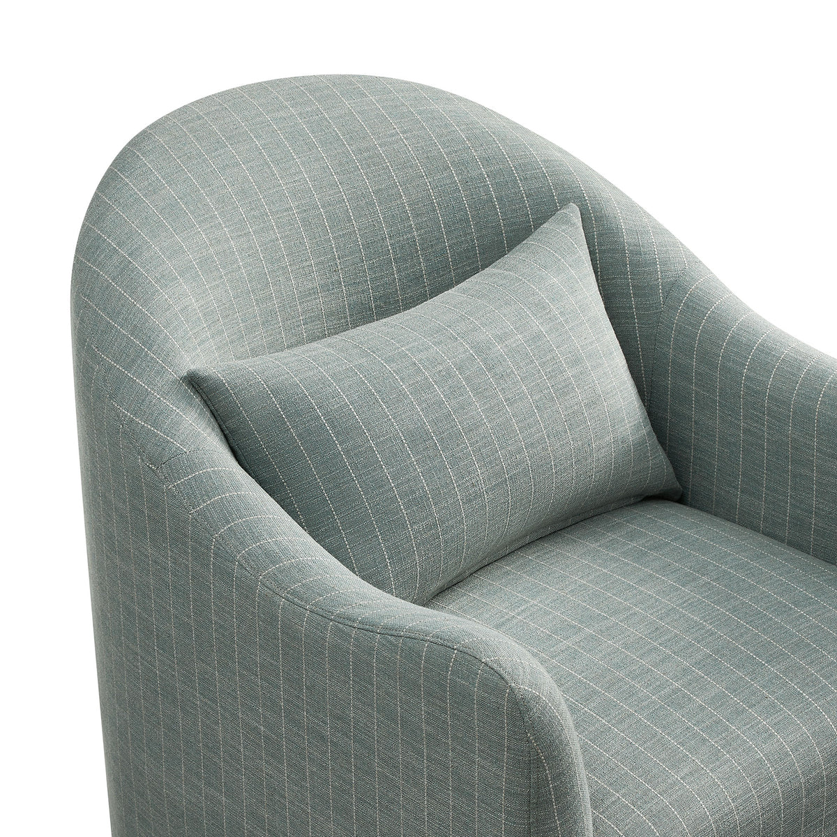 Bardot Slipcovered Striped Upholstered Accent Chair