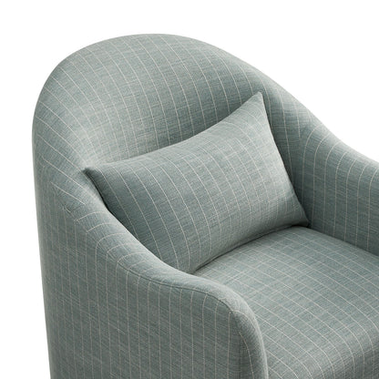 Bardot Slipcovered Striped Upholstered Accent Chair