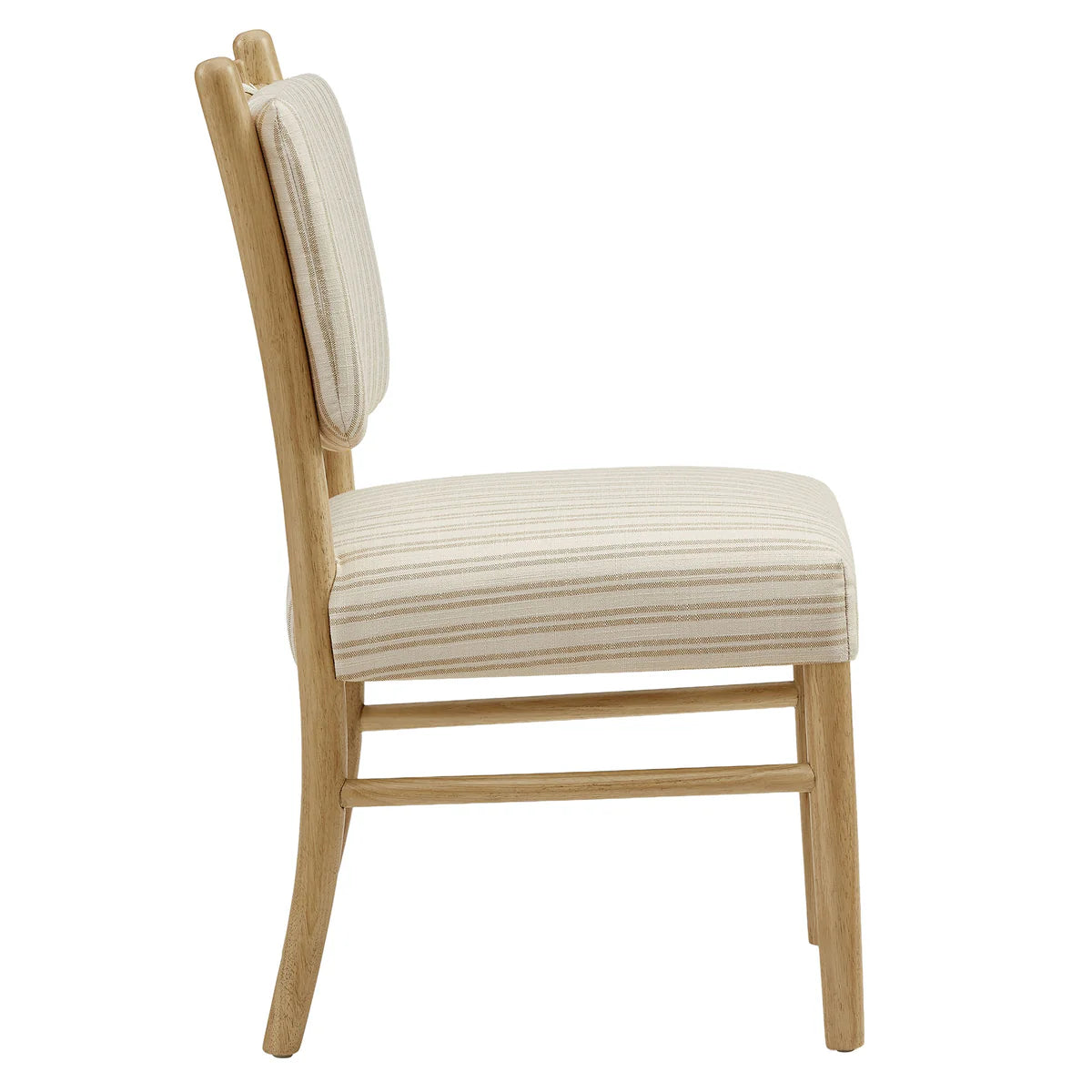 Mauden Striped Upholstered Dining Side Chairs Set of 2