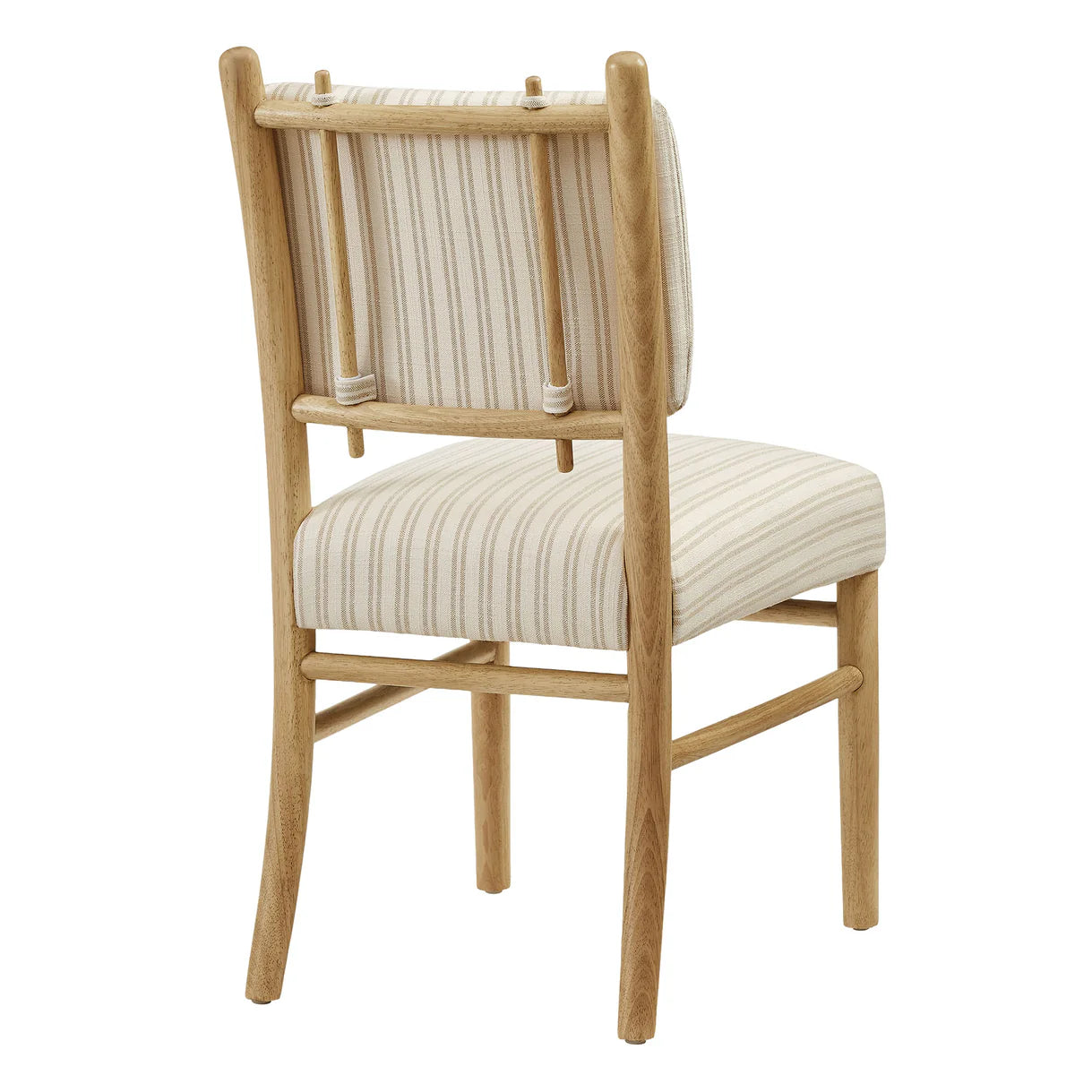 Mauden Striped Upholstered Dining Side Chairs Set of 2