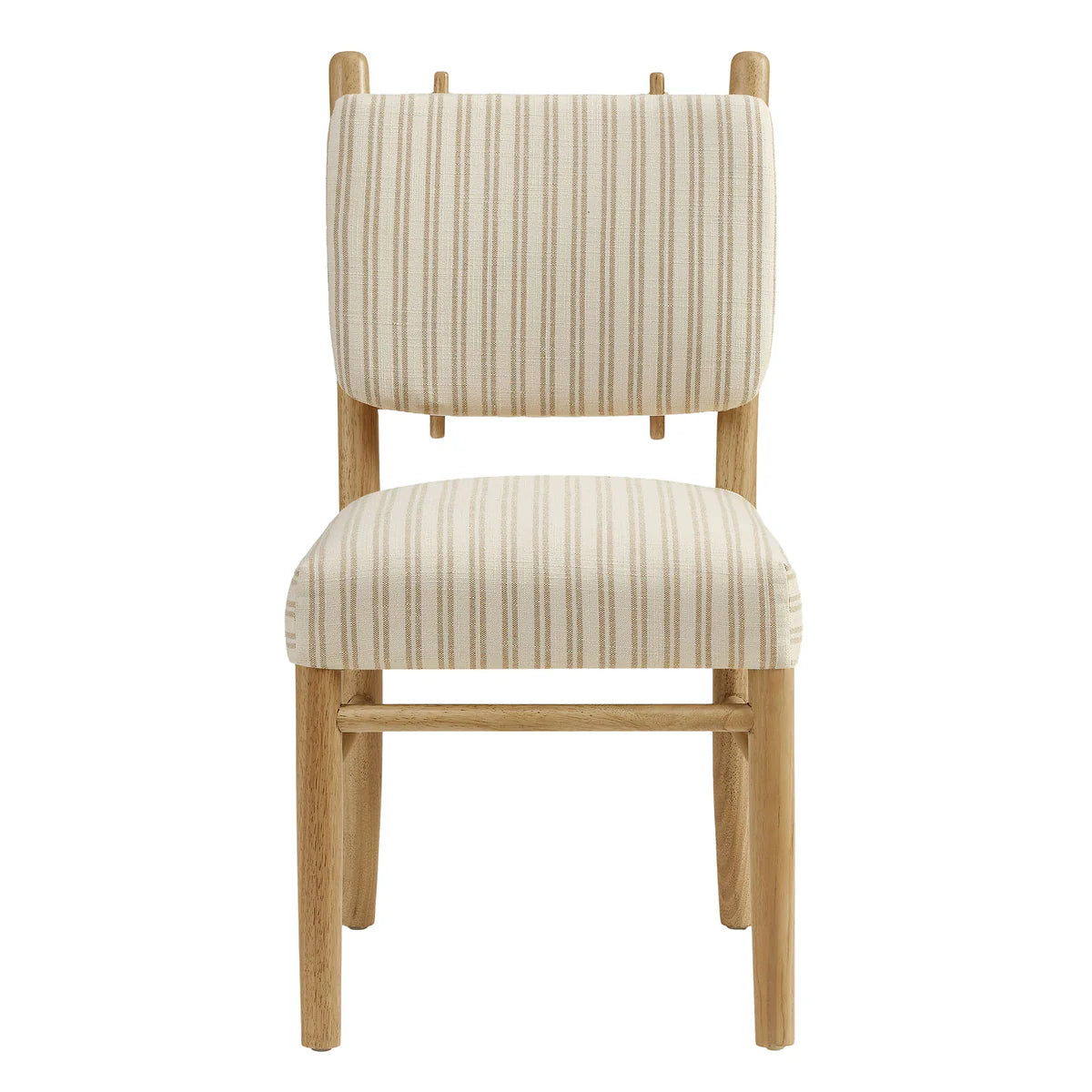 Mauden Striped Upholstered Dining Side Chairs Set of 2