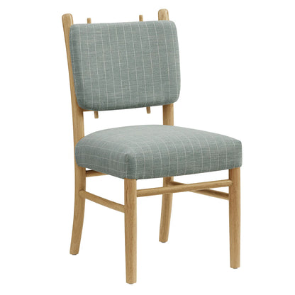 Mauden Striped Upholstered Dining Side Chairs Set of 2