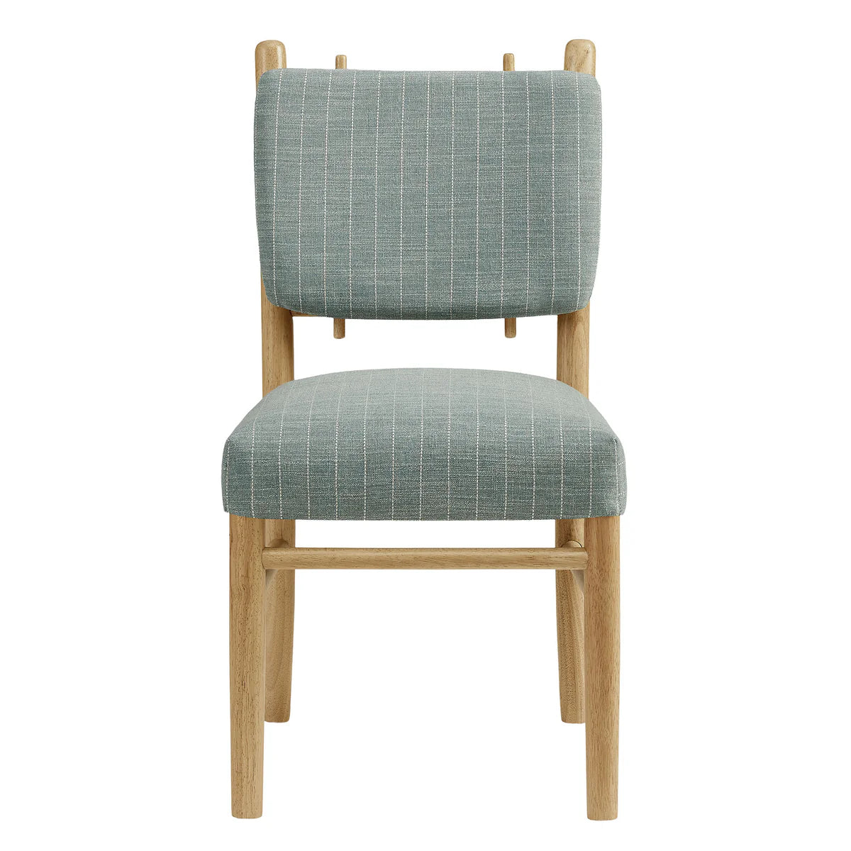 Mauden Striped Upholstered Dining Side Chairs Set of 2