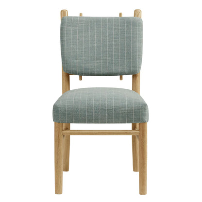 Mauden Striped Upholstered Dining Side Chairs Set of 2