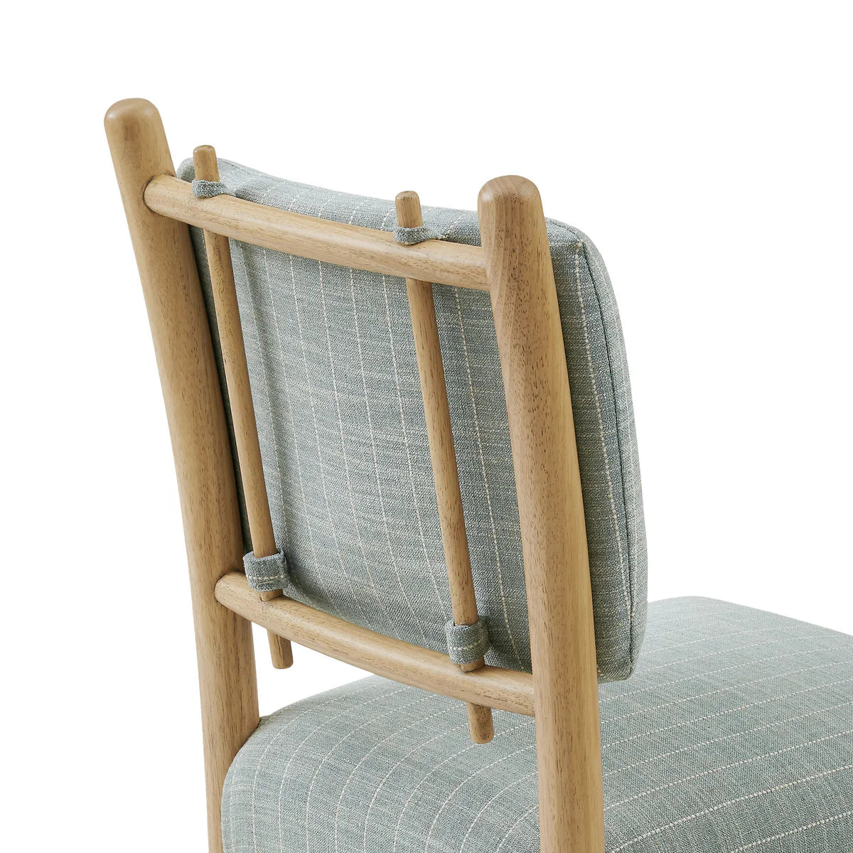 Mauden Striped Upholstered Dining Side Chairs Set of 2