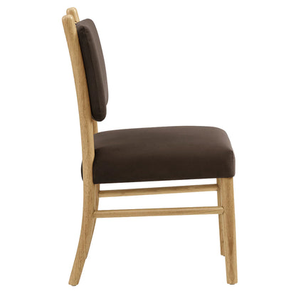 Mauden Performance Velvet Upholstered Dining Side Chairs Set of 2